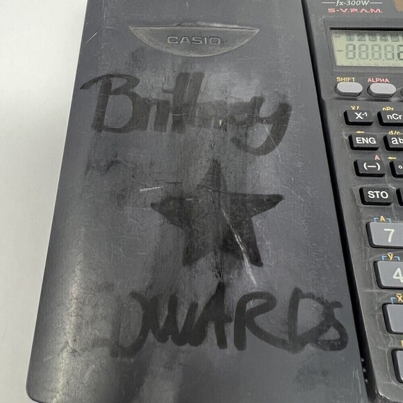 Casio fx-300W S-V.P.A.M. Scientific Calculator Solar Battery Case Tested Works - Picture 6 of 11